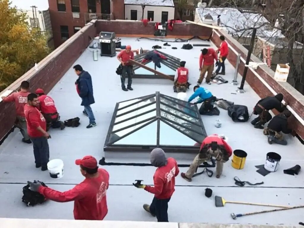Roofers At Work Brooklyn Brownstoner
